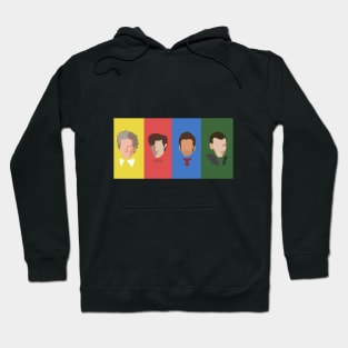 4 Doctors from Doctor WHO Design Hoodie